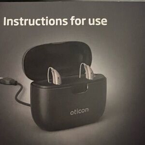 Lot of 2 Oticon More 1 MiniRite  RIE hearing aids complete system